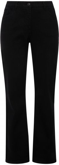 Ulla Popken Straight Leg Mandy Fit Stretch Jeans Black - Jeansy & Spodnie w Dużych Rozmiarach – Plus Size - 