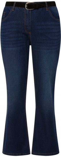 Ulla Popken Straight Leg Mandy Fit Stretch Jeans Blue Denim - Jeansy & Spodnie w Dużych Rozmiarach – Plus Size - 