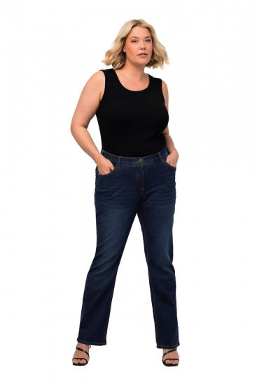 Ulla Popken Marie Fit Bootcut Stretch Jeans Blue Denim - Ulla Popken - Ulla Popken Odzież Plus Size
