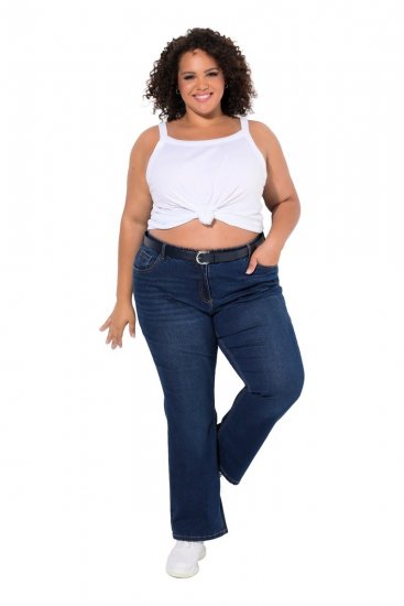 Ulla Popken Marie Fit Bootcut Stretch Jeans Blue Denim - Ulla Popken - Ulla Popken Odzież Plus Size
