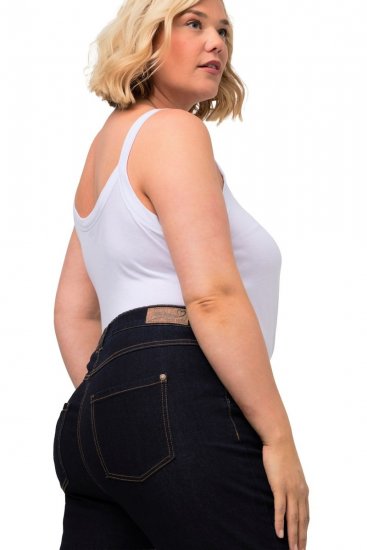 Ulla Popken Marie Fit Bootcut Stretch Jeans Dark Blue Denim - Ulla Popken - Ulla Popken Odzież Plus Size