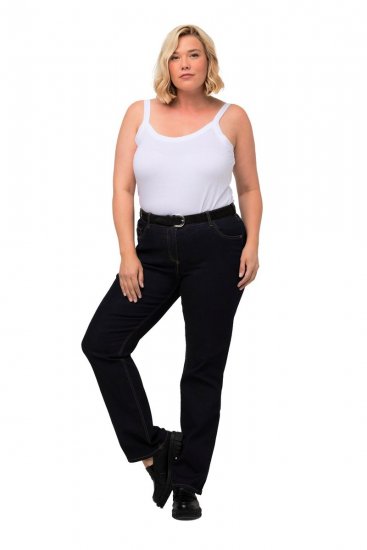 Ulla Popken Marie Fit Bootcut Stretch Jeans Dark Blue Denim - Ulla Popken - Ulla Popken Odzież Plus Size