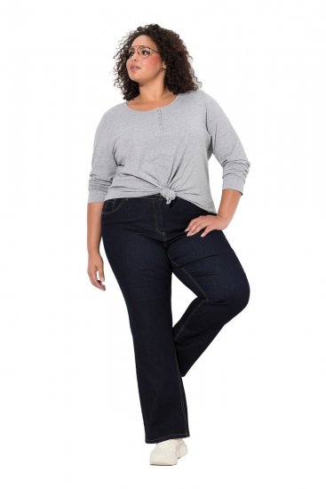 Ulla Popken Marie Fit Bootcut Stretch Jeans Dark Blue Denim - Ulla Popken - Ulla Popken Odzież Plus Size