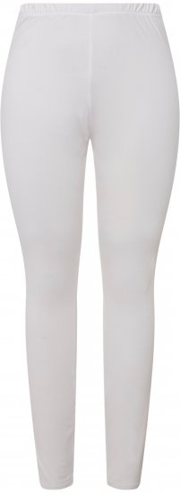 Ulla Popken Quick Dry Moisture Wicking Stretch Ski Leggings Snow White - Jeansy & Spodnie w Dużych Rozmiarach – Plus Size - 