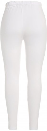 Ulla Popken Quick Dry Moisture Wicking Stretch Ski Leggings Snow White - Jeansy & Spodnie w Dużych Rozmiarach – Plus Size - 