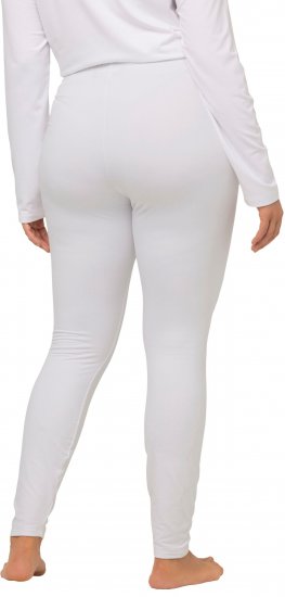 Ulla Popken Quick Dry Moisture Wicking Stretch Ski Leggings Snow White - Jeansy & Spodnie w Dużych Rozmiarach – Plus Size - 