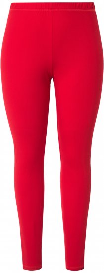 Ulla Popken Quick Dry Moisture Wicking Stretch Ski Leggings Salsa Red - Jeansy & Spodnie w Dużych Rozmiarach – Plus Size - 