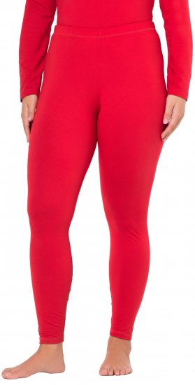 Ulla Popken Quick Dry Moisture Wicking Stretch Ski Leggings Salsa Red - Jeansy & Spodnie w Dużych Rozmiarach – Plus Size - 