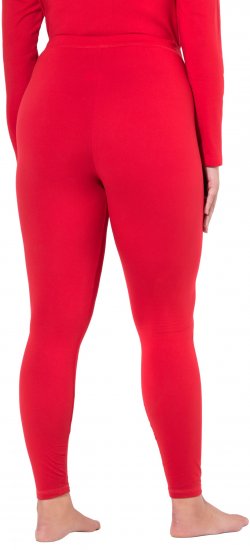 Ulla Popken Quick Dry Moisture Wicking Stretch Ski Leggings Salsa Red - Jeansy & Spodnie w Dużych Rozmiarach – Plus Size - 