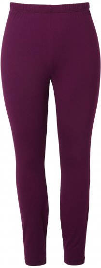 Ulla Popken Quick Dry Moisture Wicking Stretch Ski Leggings Grape Red - Jeansy & Spodnie w Dużych Rozmiarach – Plus Size - 