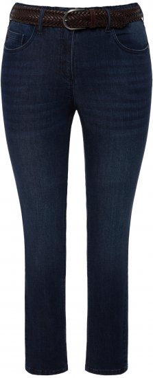 Ulla Popken Stretch Sarah Fit Skinny Jeans Blue Denim - Jeansy & Spodnie w Dużych Rozmiarach – Plus Size - 