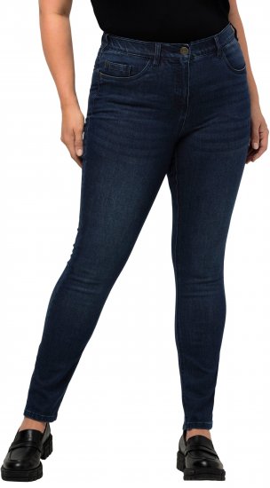 Ulla Popken Stretch Sarah Fit Skinny Jeans Blue Denim - Jeansy & Spodnie w Dużych Rozmiarach – Plus Size - 