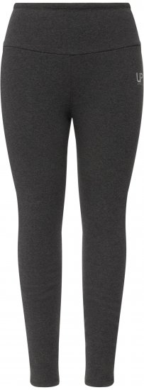 Ulla Popken Faux Fur Lined Stretch Leggings Charcoal - Jeansy & Spodnie w Dużych Rozmiarach – Plus Size - 