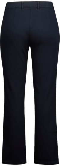 Ulla Popken Basic Mony Tapered Leg Stretch Pants Navy - Jeansy & Spodnie w Dużych Rozmiarach – Plus Size - 