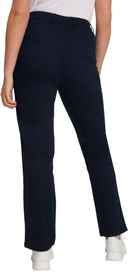Ulla Popken Basic Mony Tapered Leg Stretch Pants Navy - Jeansy & Spodnie w Dużych Rozmiarach – Plus Size - 