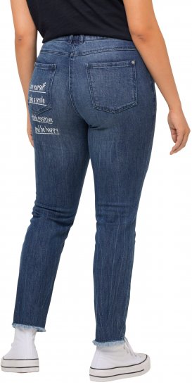 Ulla Popken Positive Thoughts Slim Leg Sarah Fit Stretch Jeans Blue Denim - ODZIEŻ DAMSKA 40-66 - 