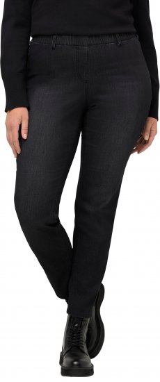 Ulla Popken Stretch Fit Sienna Jeans Black - Jeansy & Spodnie w Dużych Rozmiarach – Plus Size - 