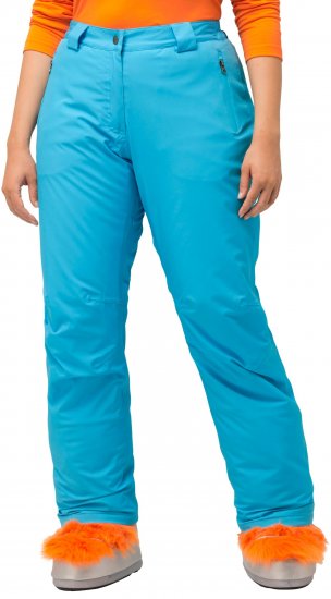 Ulla Popken Thermal Triple-Function Pants Bright Turquoise - Jeansy & Spodnie w Dużych Rozmiarach – Plus Size - 