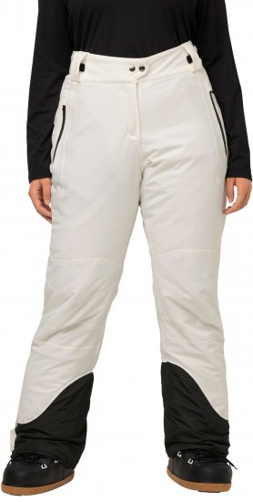 Ulla Popken HYPRAR Triple Function Ski Pants Snow White - Jeansy & Spodnie w Dużych Rozmiarach – Plus Size - 
