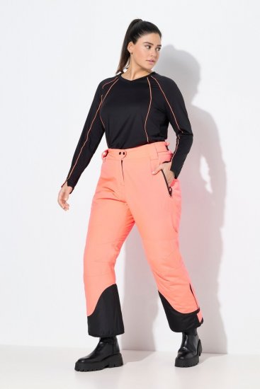 Ulla Popken HYPRAR Triple Function Ski Pants Neon Pink - Odzież narciarska - 