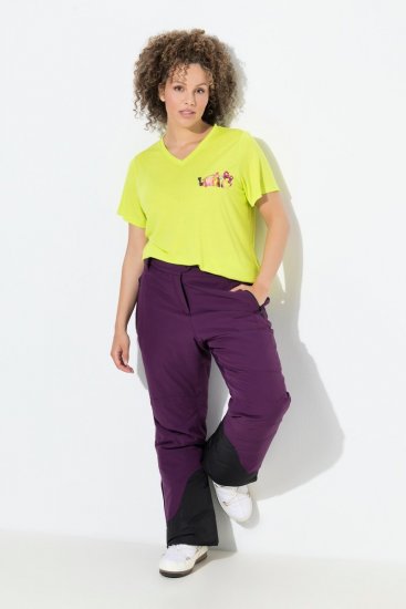 Ulla Popken HYPRAR Triple Function Ski Pants Grape Red - Odzież narciarska - 