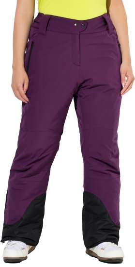 Ulla Popken HYPRAR Triple Function Ski Pants Grape Red - Jeansy & Spodnie w Dużych Rozmiarach – Plus Size - 