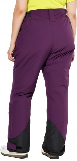 Ulla Popken HYPRAR Triple Function Ski Pants Grape Red - Jeansy & Spodnie w Dużych Rozmiarach – Plus Size - 