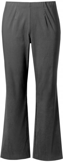 Ulla Popken Bengaline Elastic Waist Thermal Pants Graphite Grey - Jeansy & Spodnie w Dużych Rozmiarach – Plus Size - 
