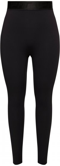 Ulla Popken Lightfit Quick Drying Leggings Black - Jeansy & Spodnie w Dużych Rozmiarach – Plus Size - 