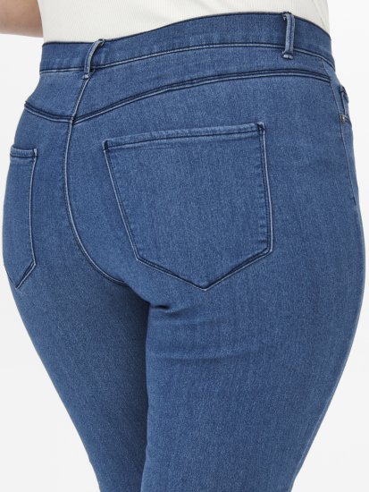 Only Carmakoma Thunder Life Skinny Fit Jeans Blue Denim - Jeansy & Spodnie w Dużych Rozmiarach – Plus Size - 