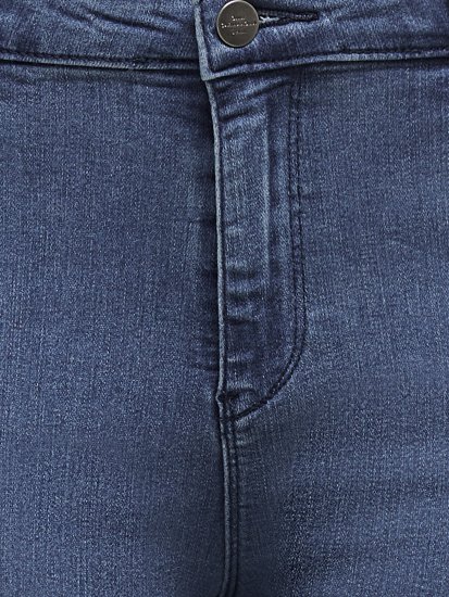 Only Carmakoma Thunder Life Skinny Fit Jeans Blue Denim - Jeansy & Spodnie w Dużych Rozmiarach – Plus Size - 