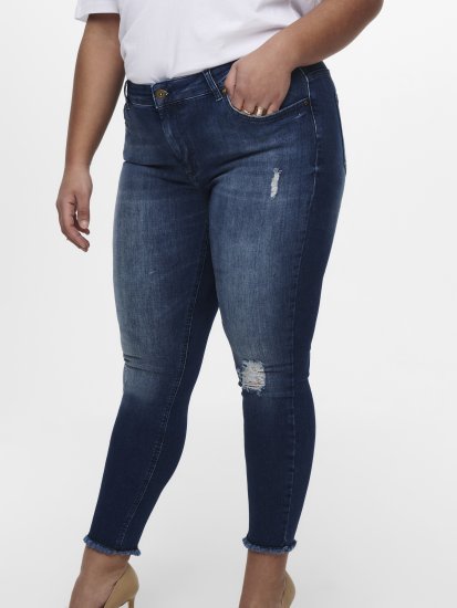 Only Carmakoma Willy Skinny Fit Jeans Blue - Jeansy - 