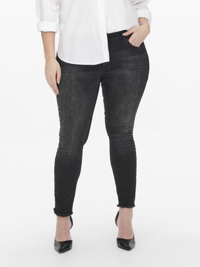 Only Carmakoma Willy Skinny Fit Jeans Black - Jeansy - 