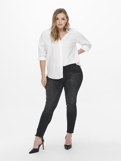 Only Carmakoma Willy Skinny Fit Jeans Black - Jeansy - 