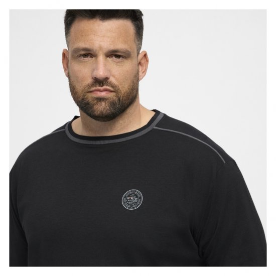 North Latitude Py Jersey O-Neck Long Sleeve Black - Bielizna & stroje kąpielowe - Bielizna & Stroje kąpielowe 2XL-8XL