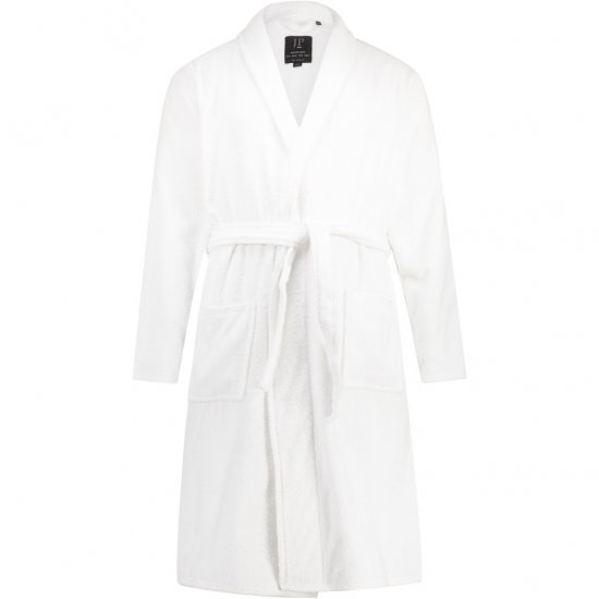 JP1880 Bathrobe Extra Soft Terry Cloth White - Bielizna & stroje kąpielowe - Bielizna & Stroje kąpielowe 2XL-8XL