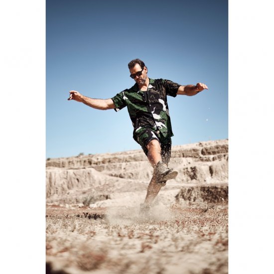 JP1880 Bermuda Shorts All-over Print Black - Szorty - Szorty W40-W60