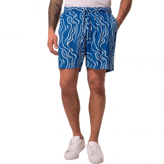 JP1880 Bermuda Shorts All-over Print Royal Blue - Szorty - Szorty W40-W60