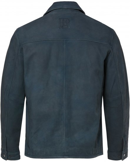 JP1880 Fine Lamb Leather Jacket Deep Sea Blue - Kurtki Męskie Duże Rozmiary - Kurtki Duże rozmiary 2XL-8XL