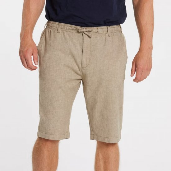 North Latitude 41106 Linen Shorts Beige - Szorty - Szorty W40-W60
