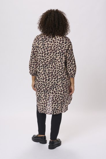 Kaffe Curve Sonna Koszula Wzór Leoparda - Bluzki & koszule - 