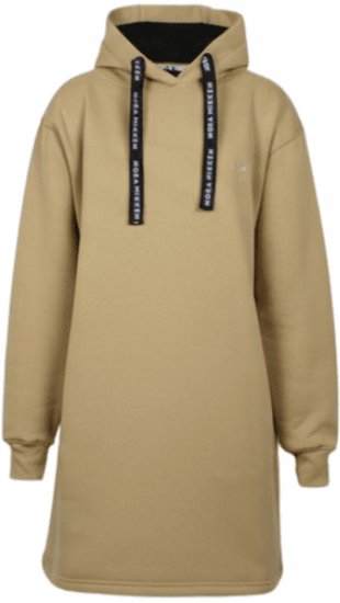 Nora Mikken KRISTINA Long Hoodie Camel - Bluzy & bluzy z kapturem - 