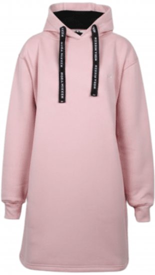 Nora Mikken KRISTINA Long Hoodie Pink - Bluzy & bluzy z kapturem - 