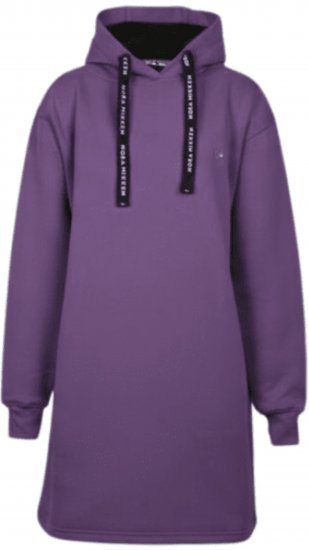 Nora Mikken KRISTINA Long Hoodie Purple - Bluzy & bluzy z kapturem - 