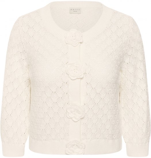 Kaffe Curve Kathrina Pullover White - Swetry dzianinowe - 