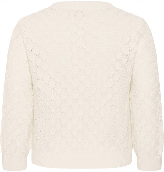 Kaffe Curve Kathrina Pullover White - Swetry dzianinowe - 