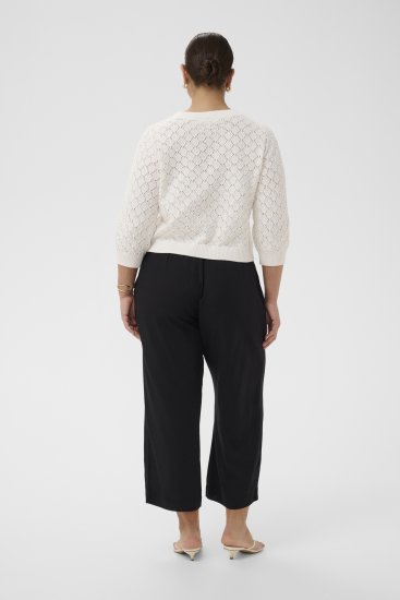 Kaffe Curve Kathrina Pullover White - Swetry dzianinowe - 
