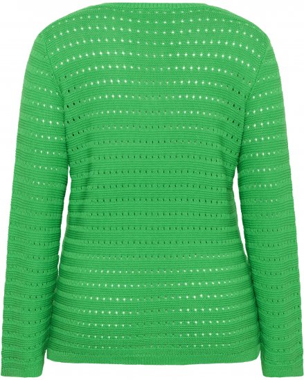 Kaffe Curve Metty Pullover Bright Green - Swetry dzianinowe - 