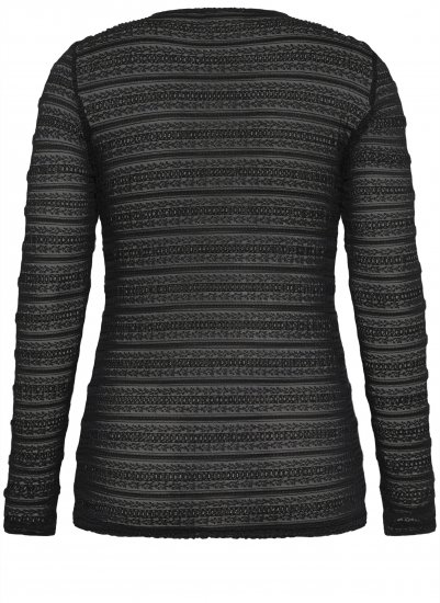 Kaffe Curve Hanna Lace Long Sleeve T-Shirt - Koszulki z długim rękawem - 