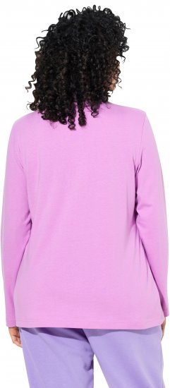 Ulla Popken Basic Long Sleeve Slim Fit Turtleneck Amethyst - Bluzy & bluzy z kapturem - 